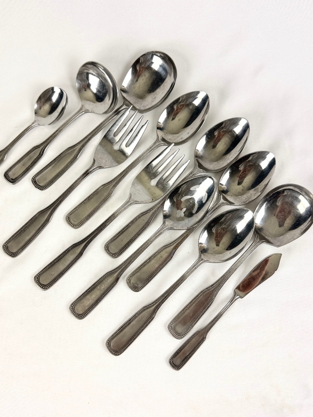 Vintage 1776 Stainless by Salem Japan 12 pc Serving Pieces Ladle Lg Spoons Forks